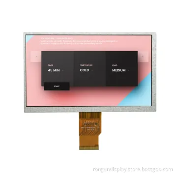 ODM Innolux 7 Inch Screen LCD Display/1024X600 with High Resolution 40pin Ttl